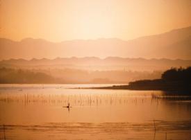 Sunrise at Paoay Lake, Ilocos, Philippines